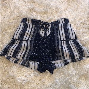 Patterned Flowy Shorts